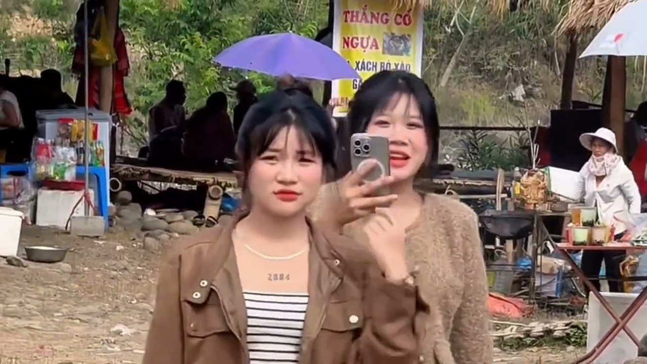 Cùng các em gái thái xinh đẹp đi du xuân đầu năm, cô nào cũng đẹp thế này #nungvlog