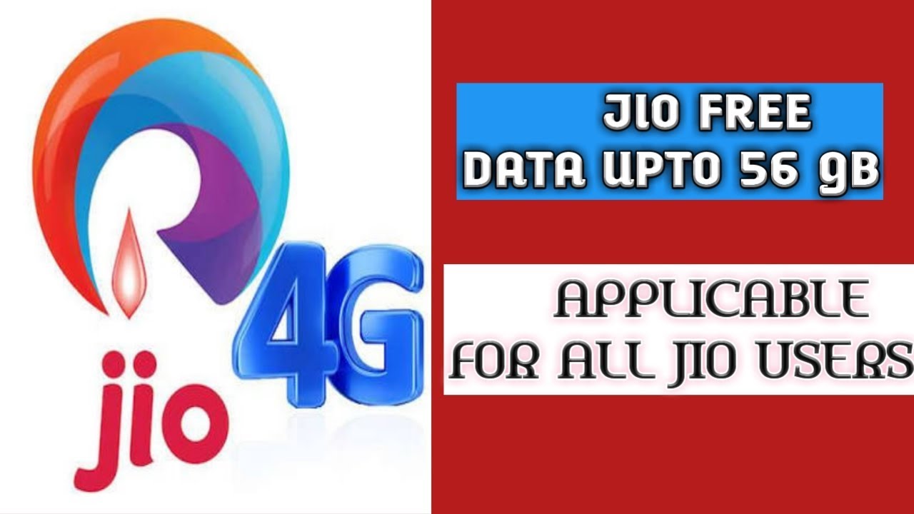 JIO FREE DATA FROM 5GB - 56GB FOR EVERYONE !!!