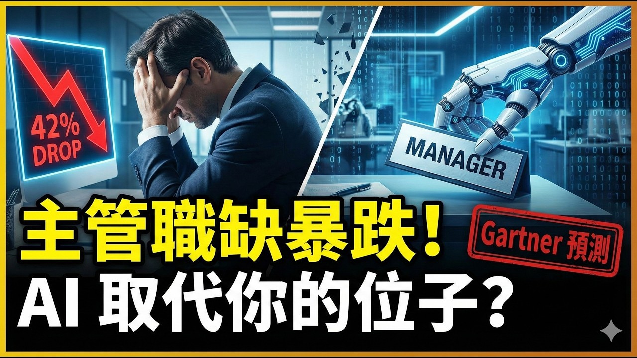 主管職缺暴跌42%！AI海嘯第一排竟然是管理層？