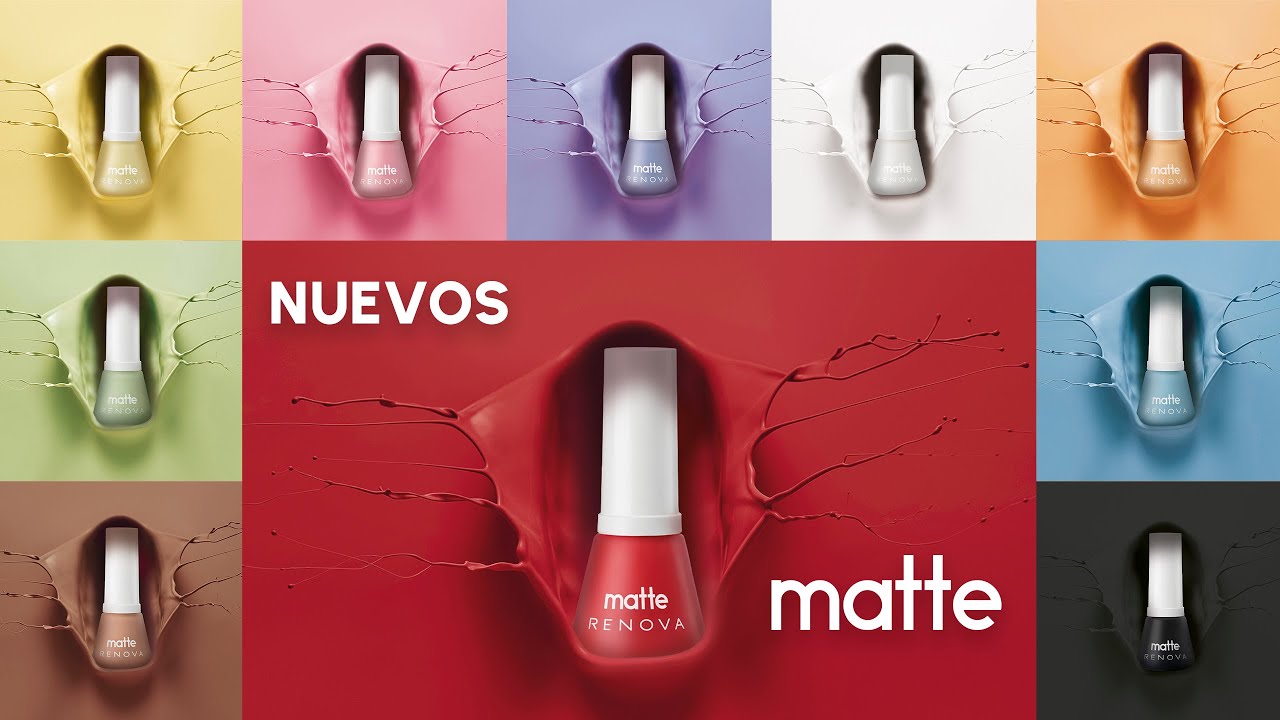 Esmaltes matte de RENOVA