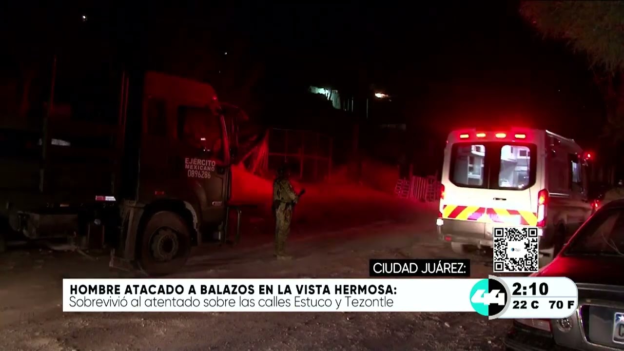 Hombre atacado a balazos en la Vista Hermosa