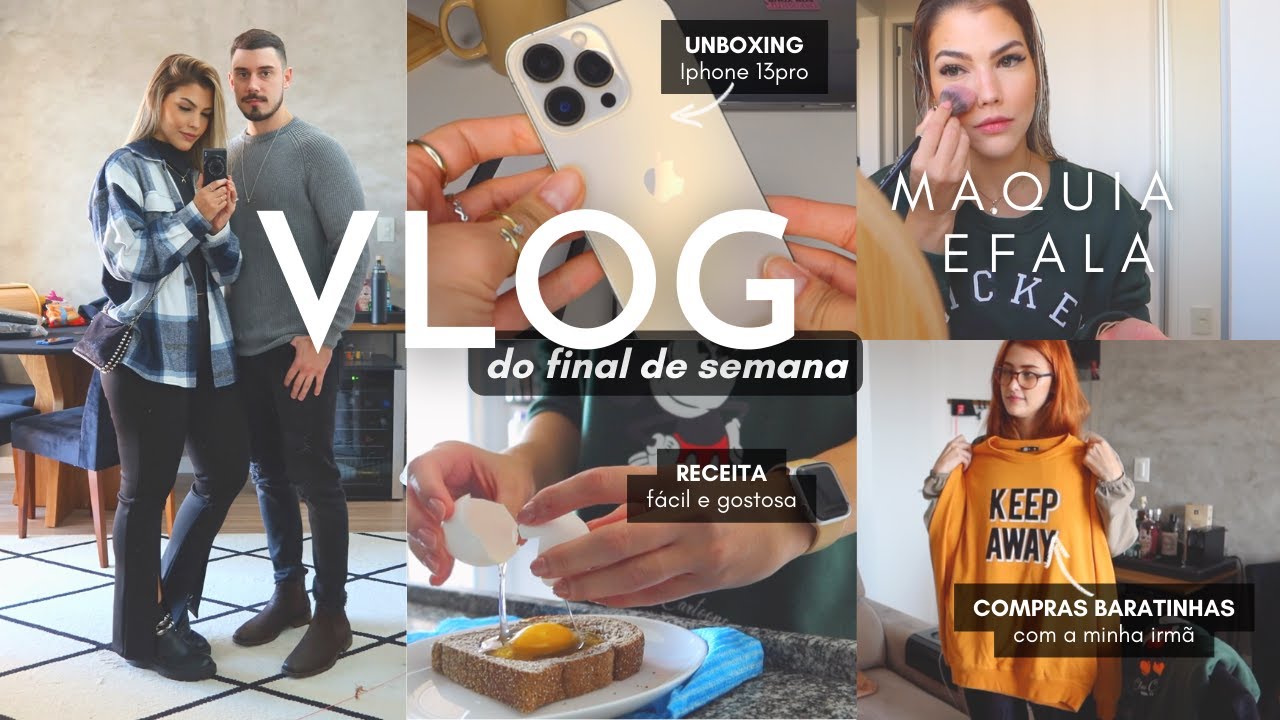 UNBOXING IPHONE 13PRO, COMPRAS COM A MINHA IRMÃ, MAQUIA E FALA, RECEITA E MUITA PIPOCA #vlog
