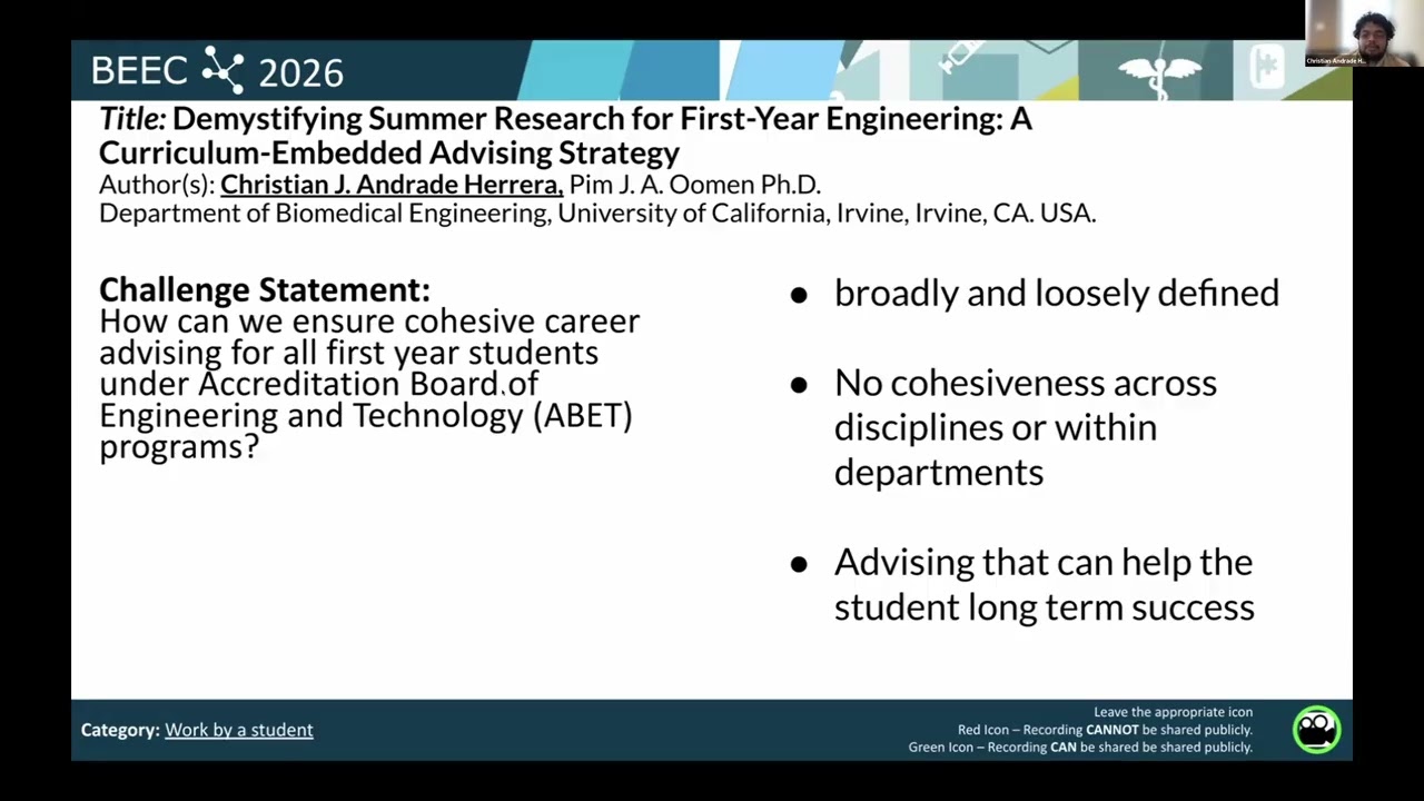 Demystifying Summer Research for First-Year Engineering: Curriculum-Embedded Career Advising