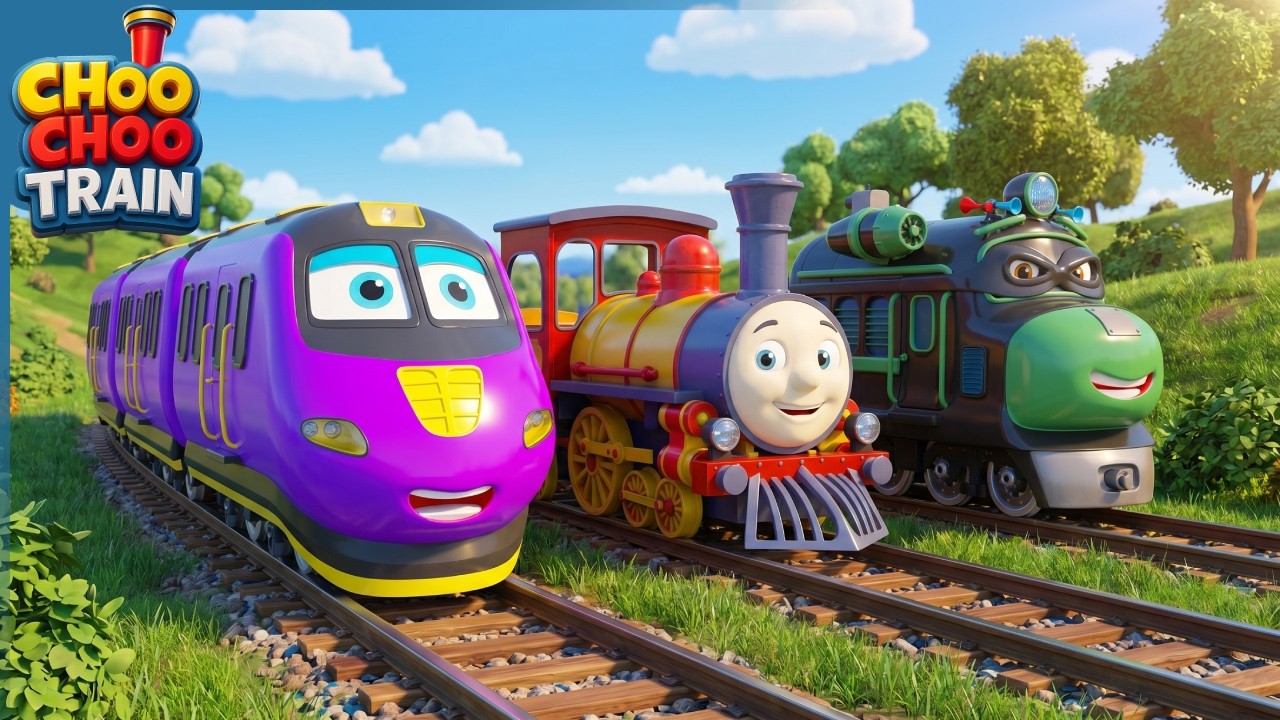 Train Race Gone Wrong! - Funny Train Cartoon Race