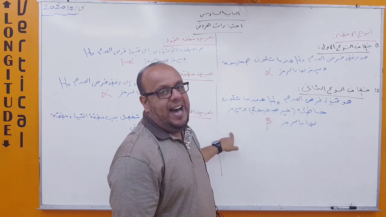 الباب السادس - إختبارات الفروض