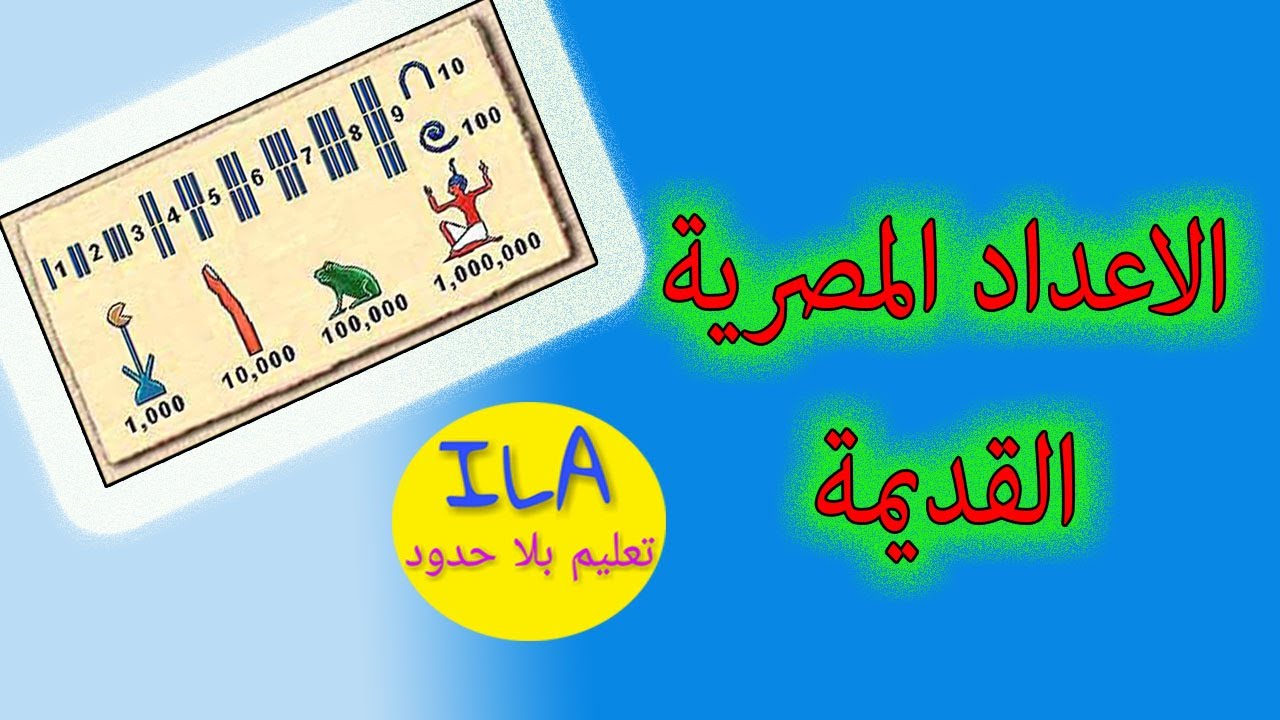 تعلم الاعداد المصرية القديمة بطريقة بسيطة جدا  | الاعداد الهيروغليفية | تعليم بلا حدود