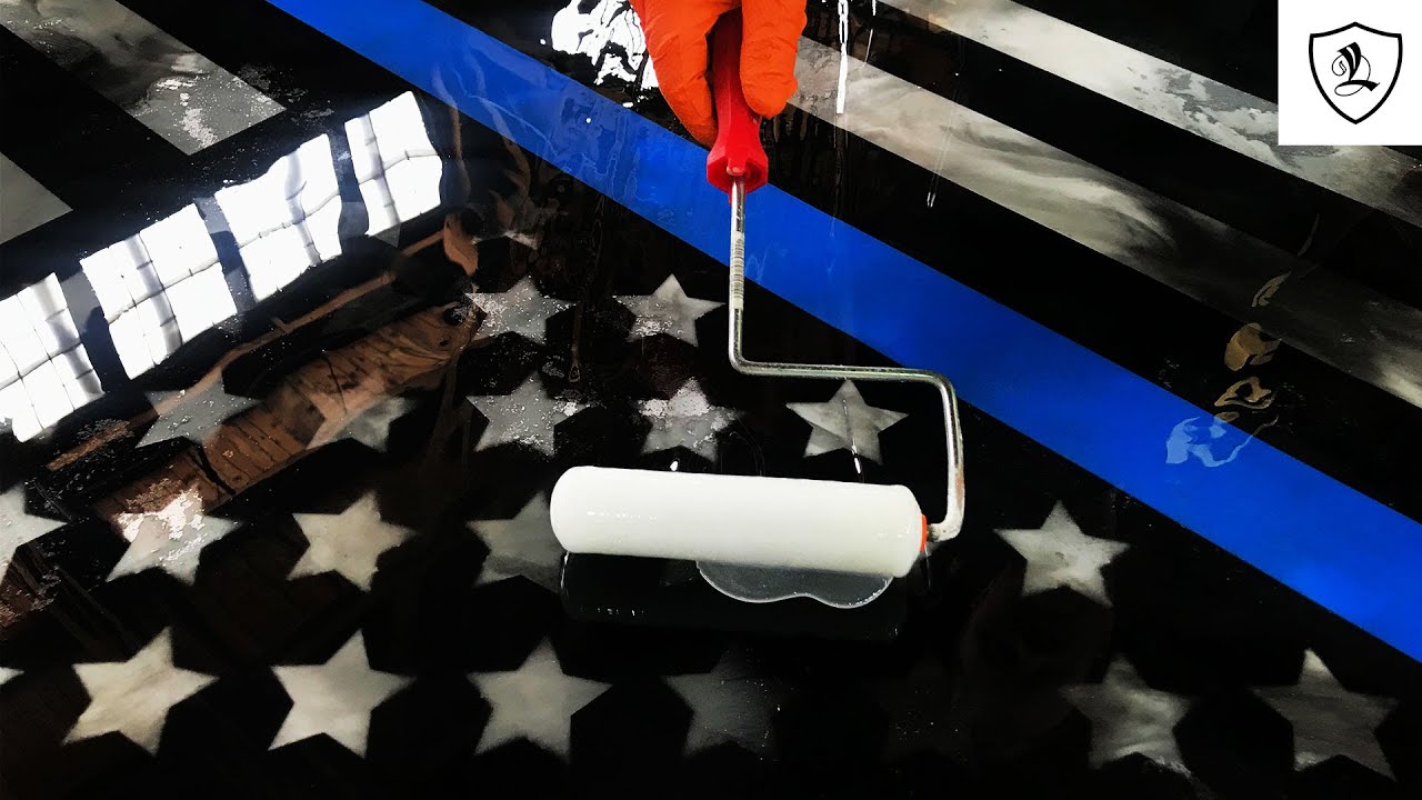 Tribute to a Fallen Officer | Epoxy Police Flag