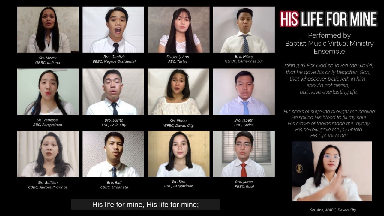 His Life for Mine | Baptist Music Virtual | Ensemble