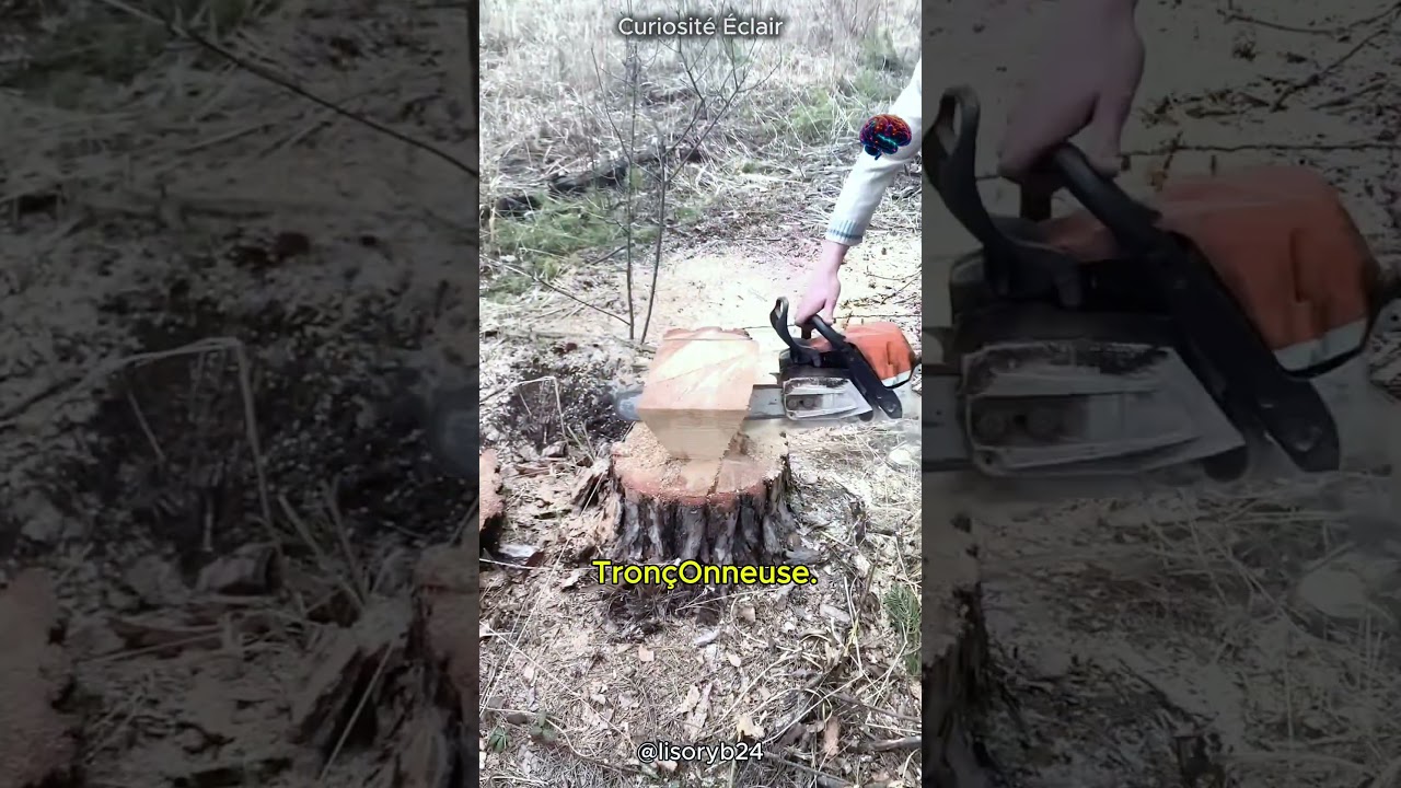 Transformer une souche en chaise ? Incroyable !