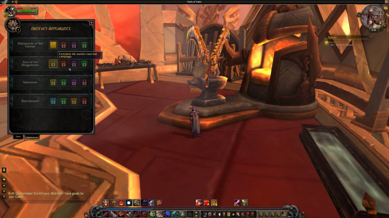Legion fury warrior artifact weapon appearances