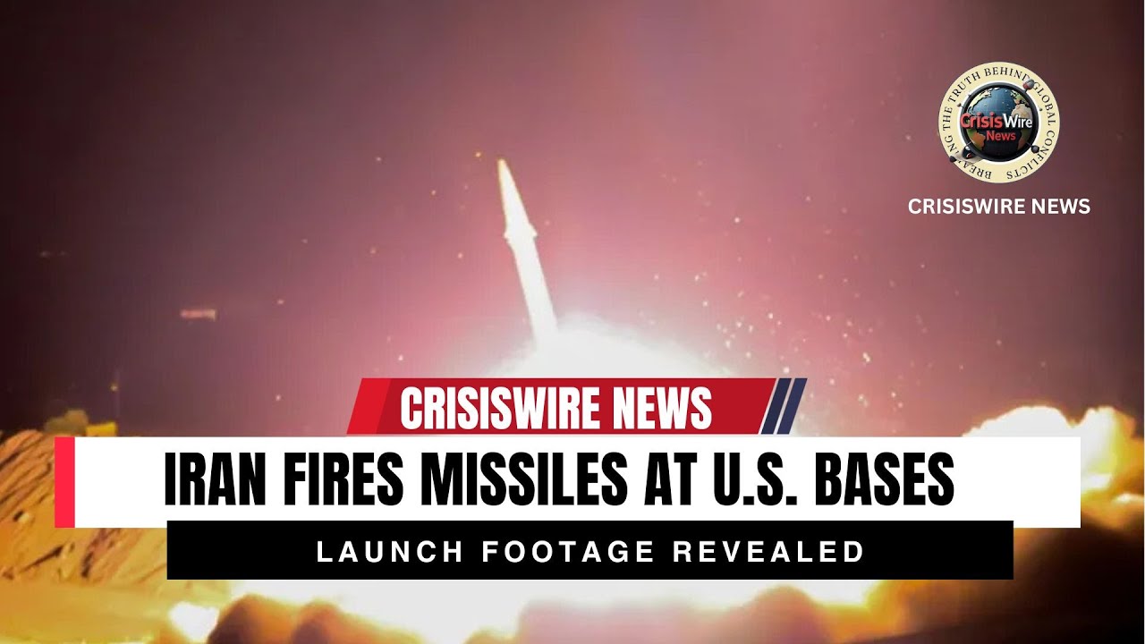 IRAN FIRES MISSILES AT U S  BASES &ndash; LAUNCH FOOTAGE REVEALED