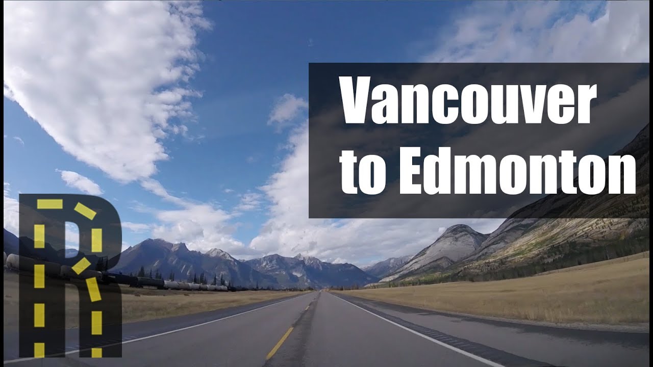 Driving Vancouver to Edmonton - Dash Cam Time Lapse HD