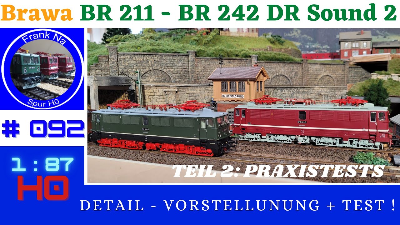 Brawa BR 211 #43136 + BR 242 #43148 DR  - Teil 2 !