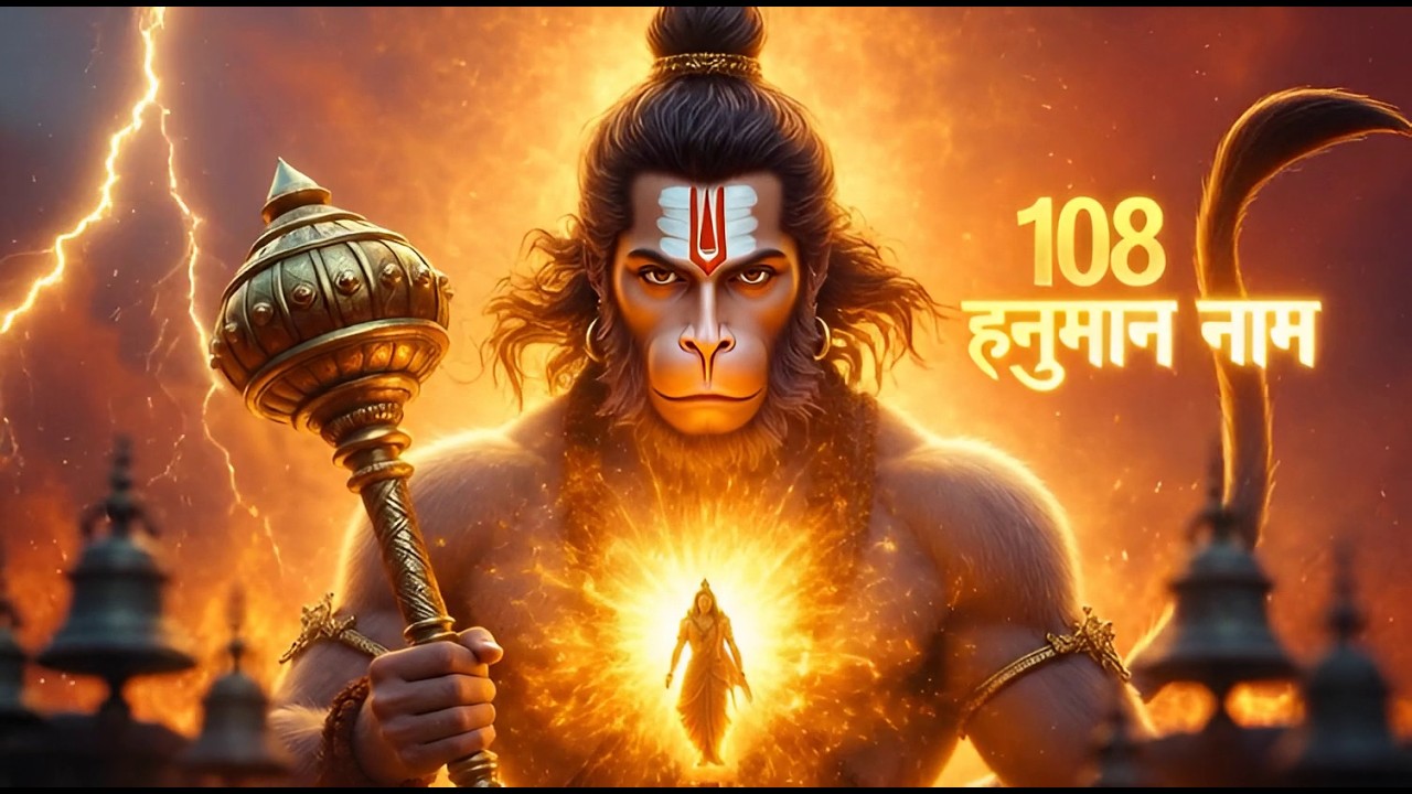 सुनते ही चमत्कार 🙏 108 हनुमान नाम जाप | संकटमोचन हनुमान भजन | DevAI Darshan