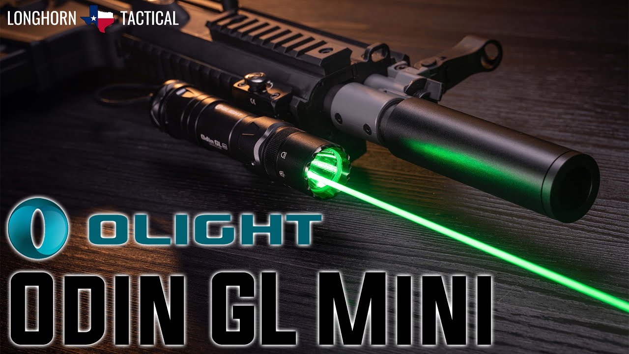 Olight Odin GL Mini 1000 Lumen Rechargeable Rail Mount Flashlight Green Beam Combo