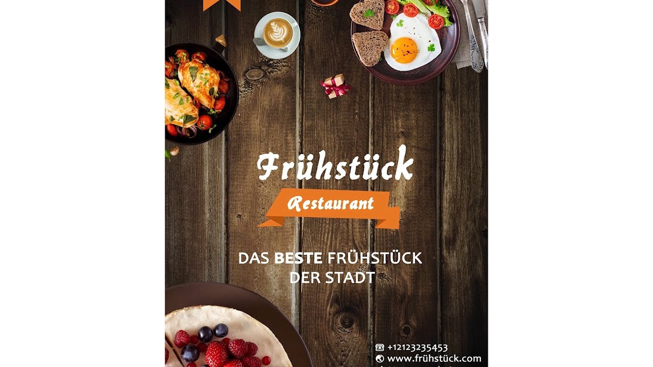 Restaurant Fyler erstellen mit Photoshop
