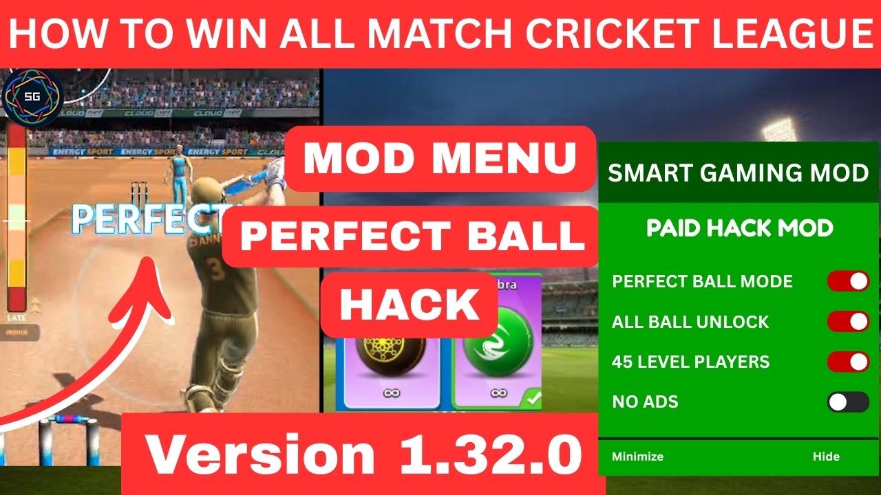 How To download Cricket League hack | Win All Match | 45 Level Player with this trick 1.32.0 🔥