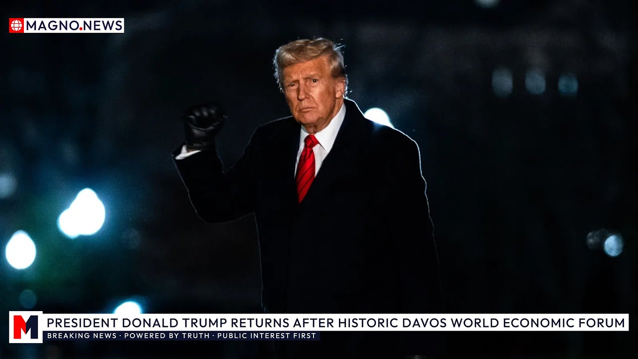 🇺🇸 The People's President is Home! Trump Returns to America after a Decisive Stand at Davos Forum