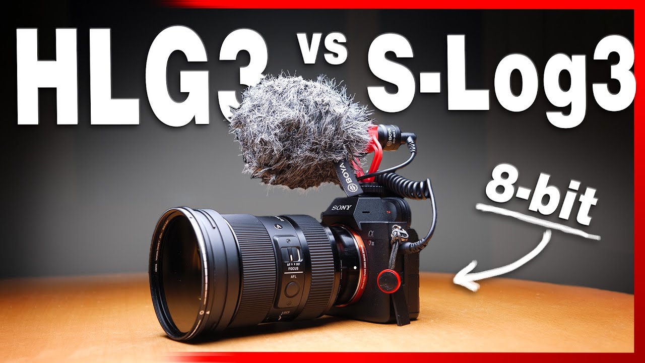 S-Log3 vs HLG3 with 8-bit video on a Sony a7iii