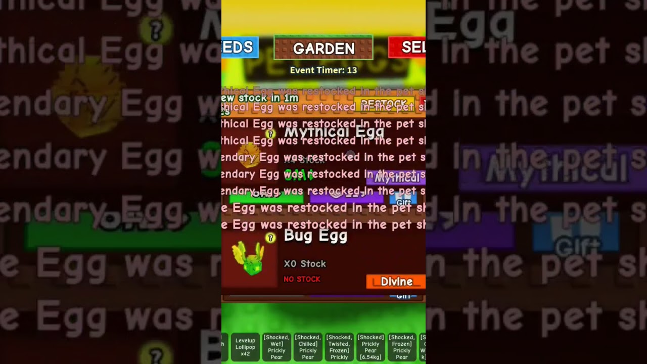 Bro even restocked eggs💀 #Growagarden