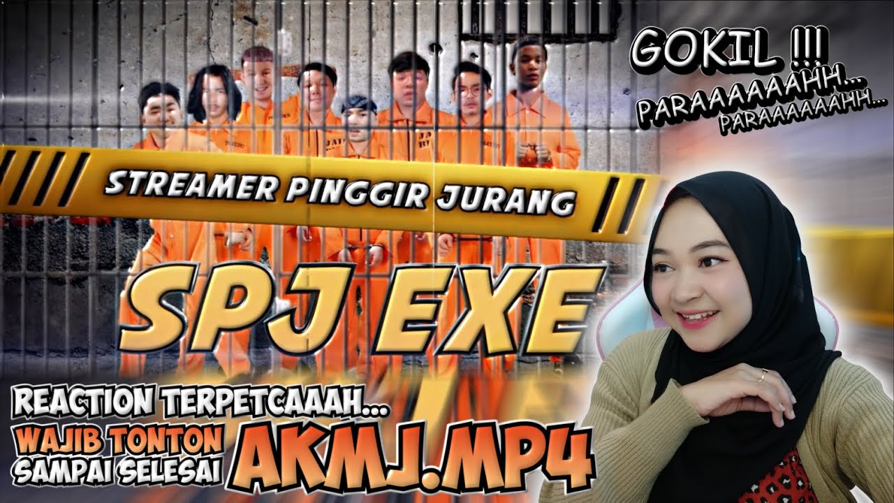 NGAKAK BANGET !!! STREAMER PINGGIR JURANG (SPJ) - JOKESNYA BUKAN MAIN - REACTION AKMJ.MP4