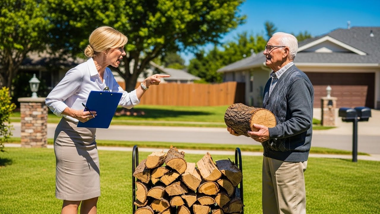 HOA Karen Demanded My Wood Pile, I Gave It To The Elderly Neighbor She Had Been Harassing