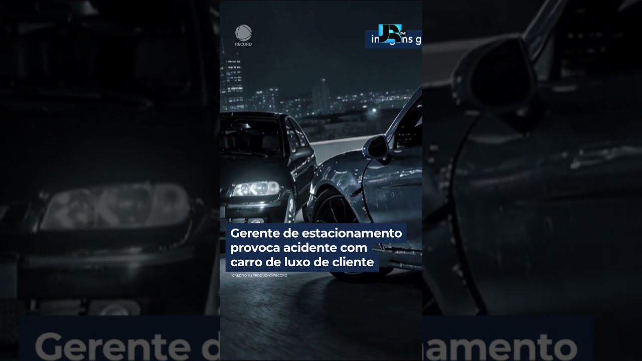 O gerente havia bebido e utilizou o carro de luxo do cliente #JornalDaRecord #JR24H #Shorts