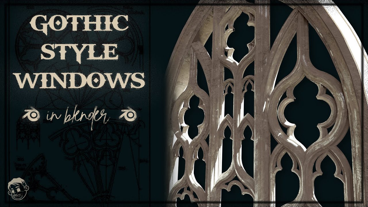 3D MODELING GOTHIC CHURCH STYLE WINDOW