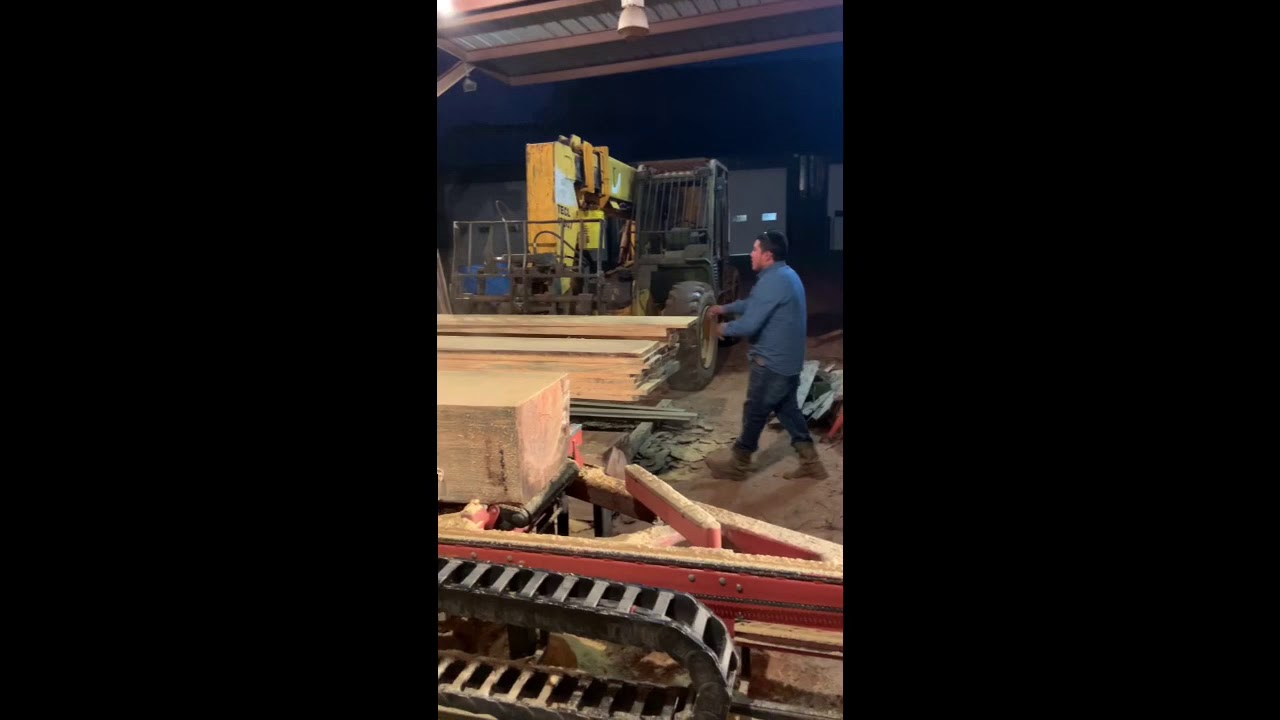 SawMilling Southern yellow Pine On a Sunday evening
