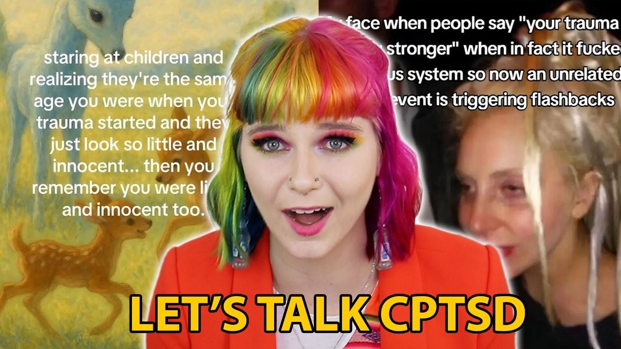 laughing at childhood trauma to cope ✨
