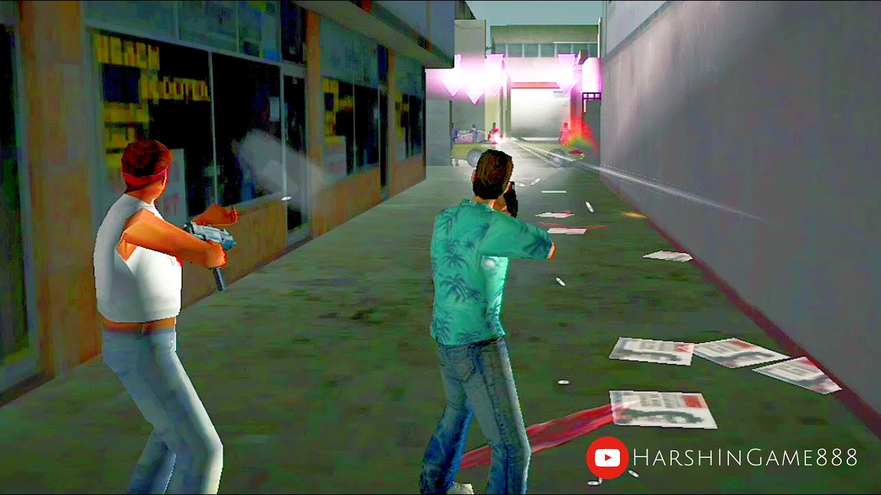 Survive the Gang War in GTA Vice City Cannon Fodder! 🔫💥 #GTAViceCity #GTAMissions #Gaming