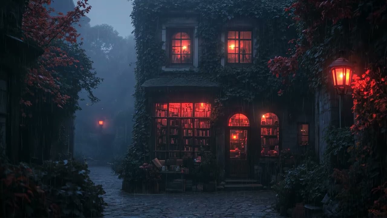 𝐘𝐨𝐮’𝐫𝐞 𝐀𝐥𝐨𝐧𝐞 𝐢𝐧 𝐚 𝐑𝐚𝐢𝐧-𝐒𝐨𝐚𝐤𝐞𝐝 𝐆𝐨𝐭𝐡𝐢𝐜 𝐁𝐨𝐨𝐤𝐬𝐡𝐨𝐩 | 𝐐𝐮𝐢𝐞𝐭 𝐒𝐭𝐮𝐝𝐲 𝐌𝐮𝐬𝐢𝐜