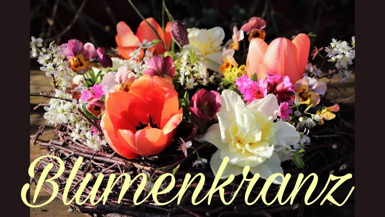 DIY: BLUMENKRANZ FRÜHLING OHNE STECKSCHAUM selber machen
