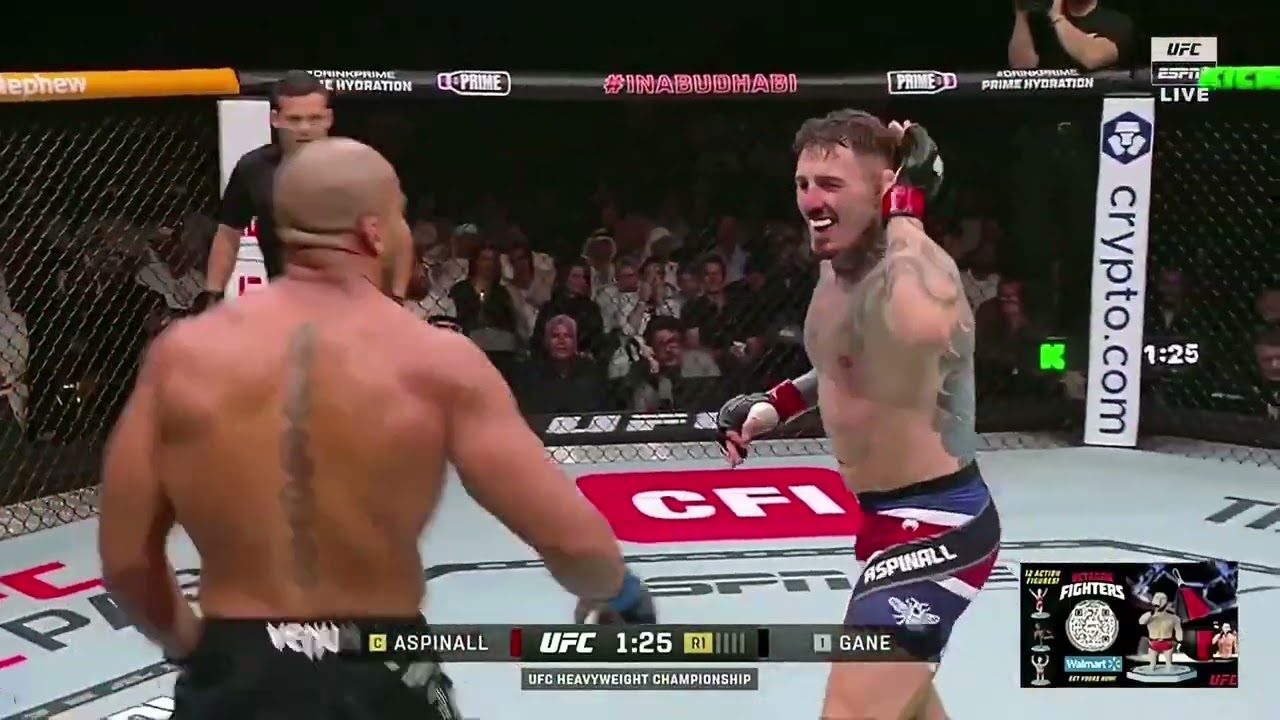 Tom Aspinall vs Ciryl Gane Full Fight