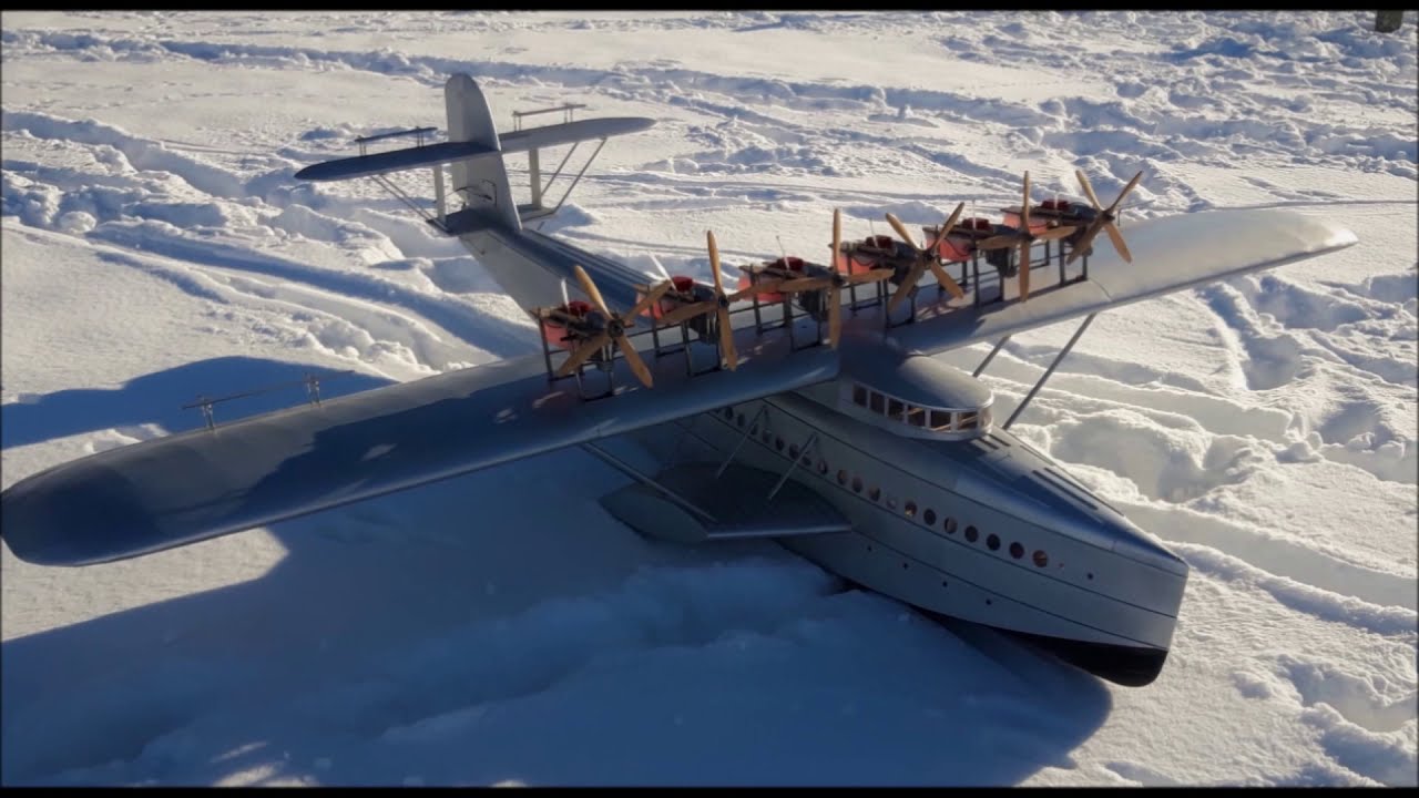 Winterfliegen Dornier DO - X  Scale Flugboot Wasserflugzeug Osnabrück