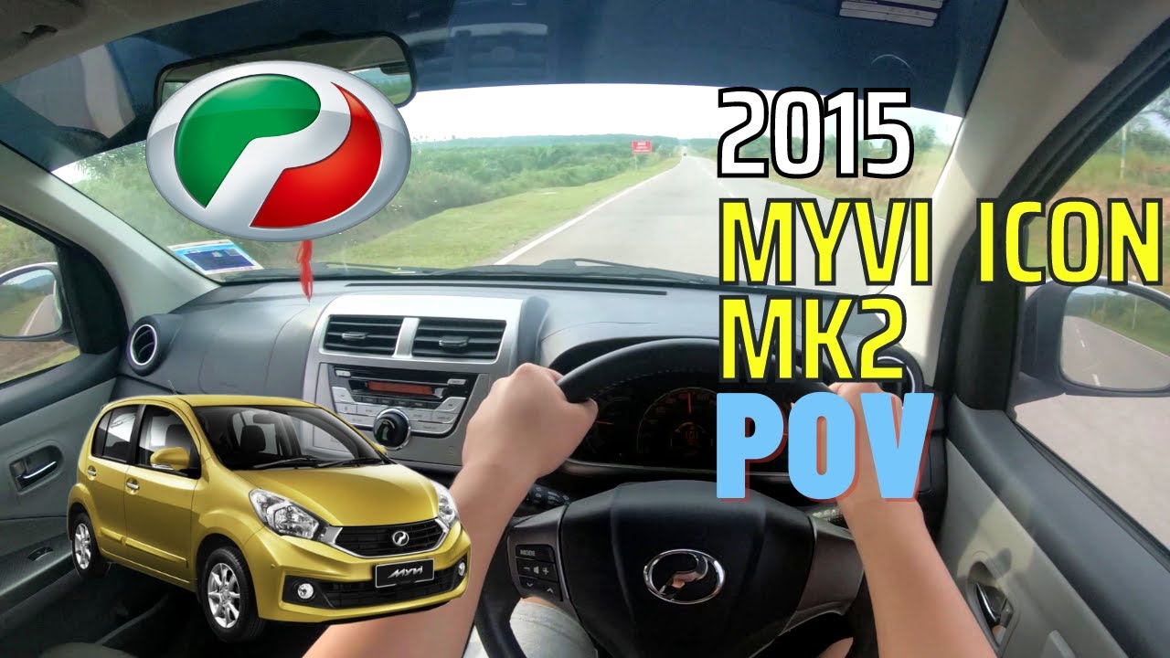 2015 Myvi Icon 1.3 (MK2 facelifted) - POV test drive | MW driver