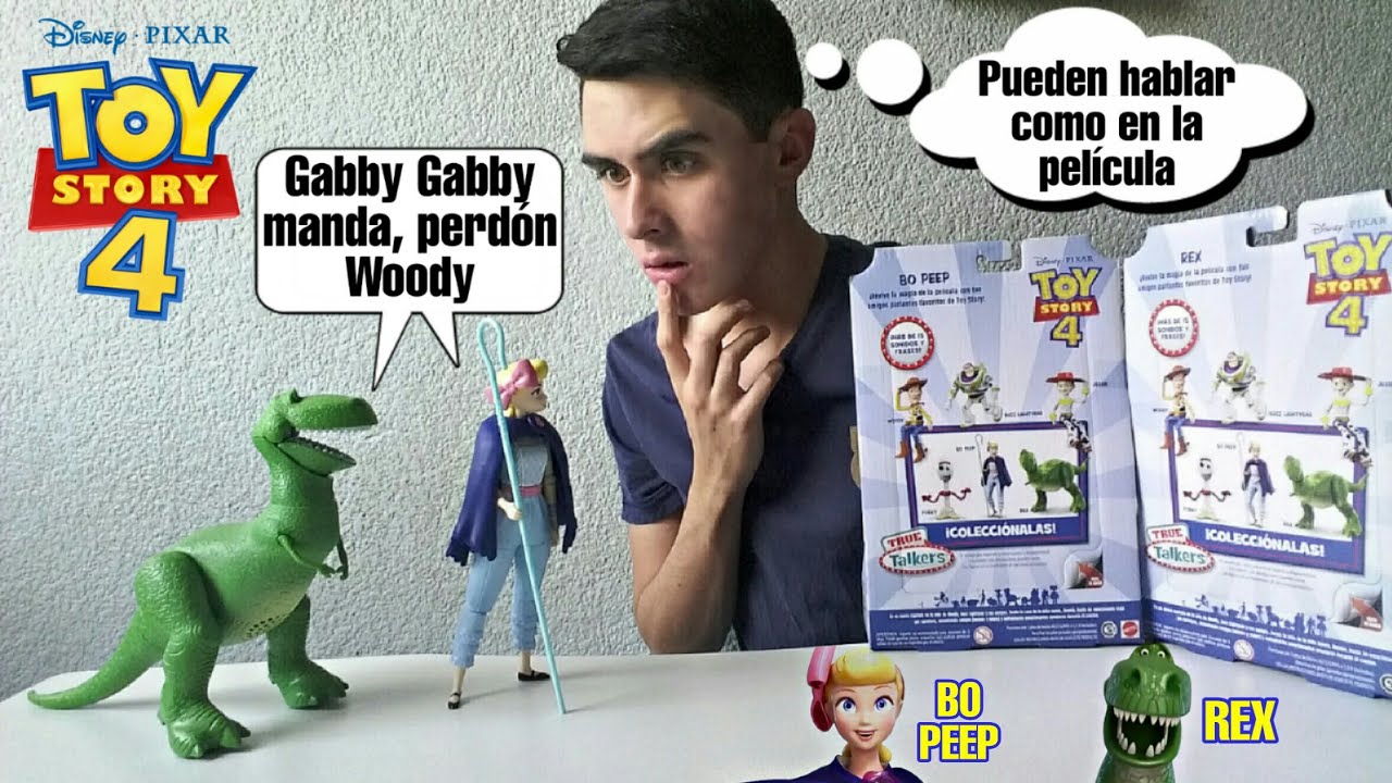 Toy Story 4 TRUE Talkers - BO PEEP & REX *UNBOXING* | Diego Loppz