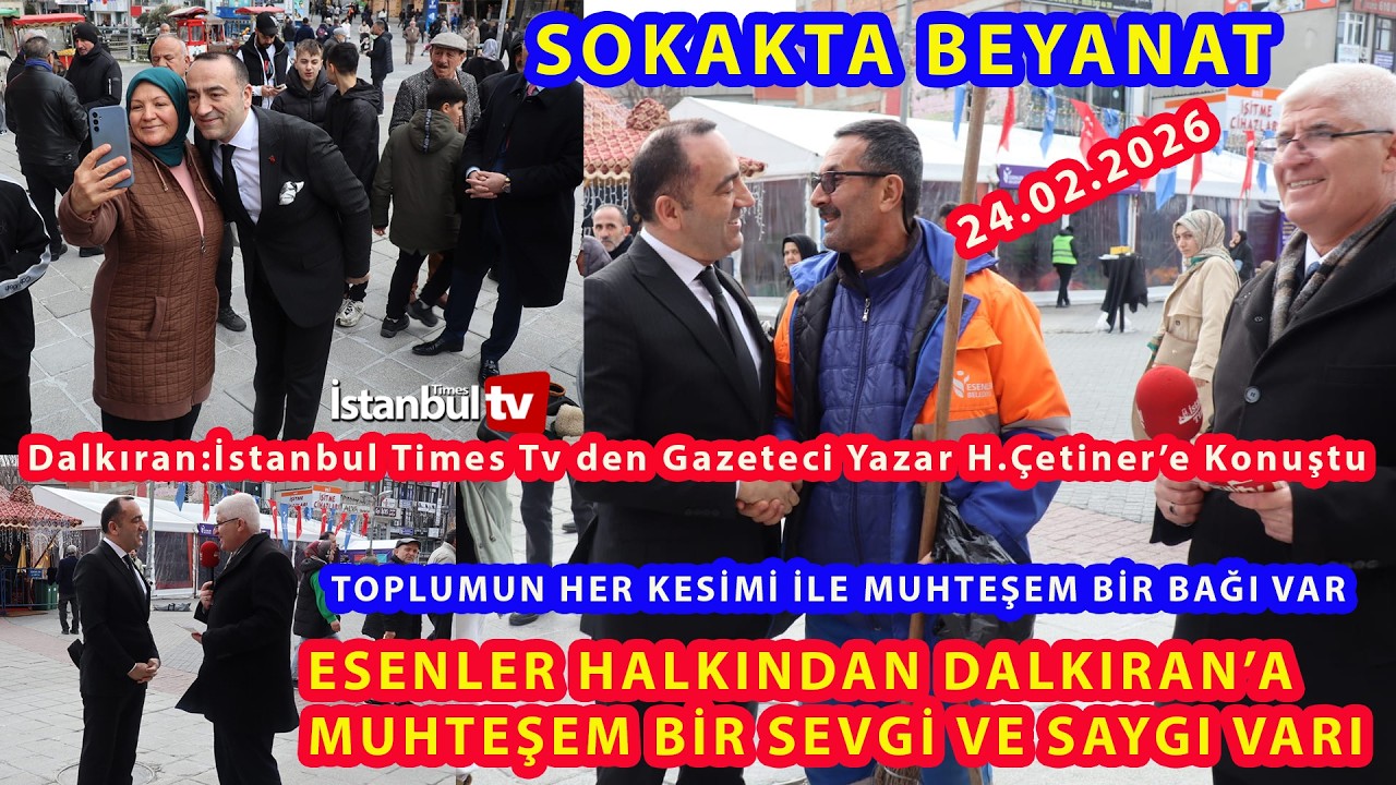 CHP ESENLER BELEDİYE BAŞKAN ADAYI HASAN DALKIRAN  GÖKSU ÖNCE ESENLER HALKININ SORUNLARINI ÇÖZSÜN