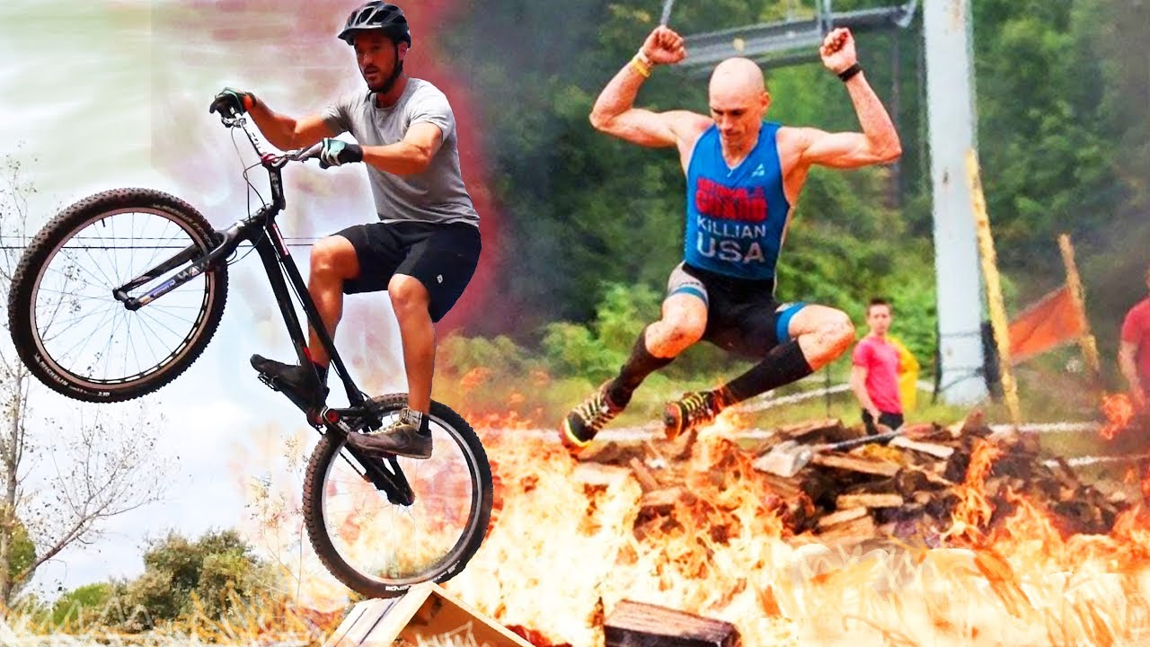COURSE D'OBSTACLE vs VÉLO !