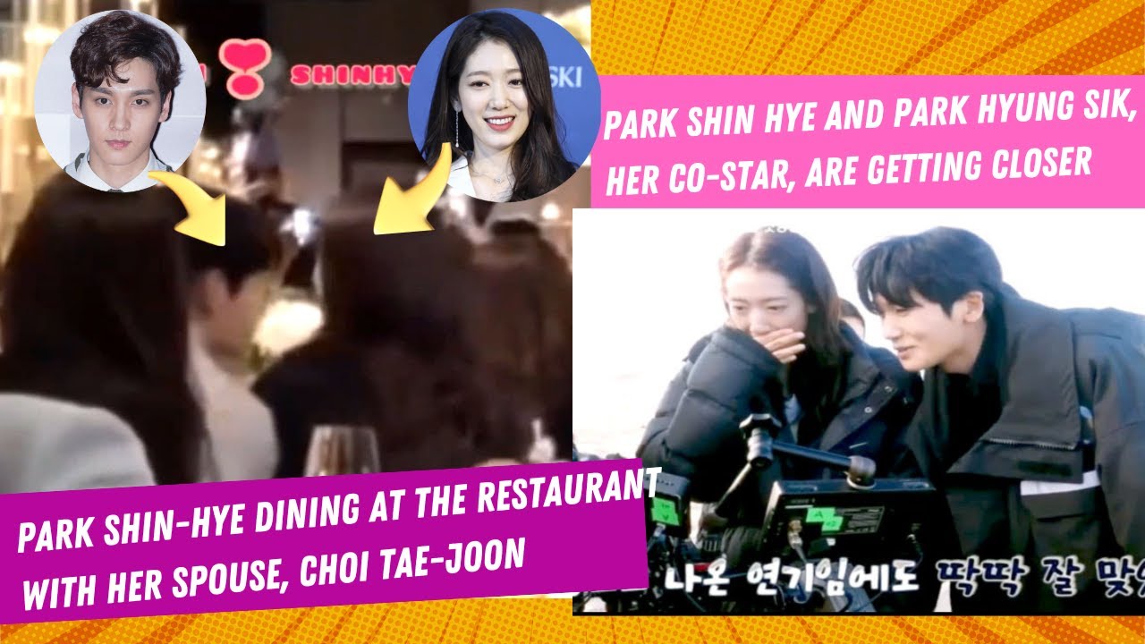 Park Shin-hye dining at the restaurant w/her spouse,Choi Tae-joon|Park Shin Hye and Park Hyung Sik