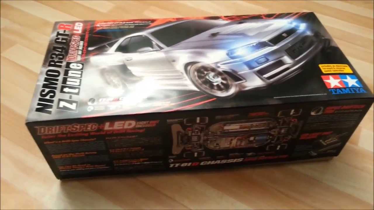 Tamiya TT-01D - Nismo R34 GT-R Z-Tune // Unboxing