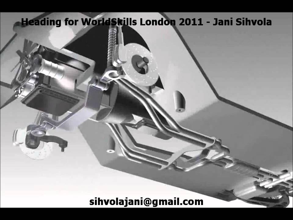 Reverse engineering - scale model 560SEC created with Autodesk Inventor 2011