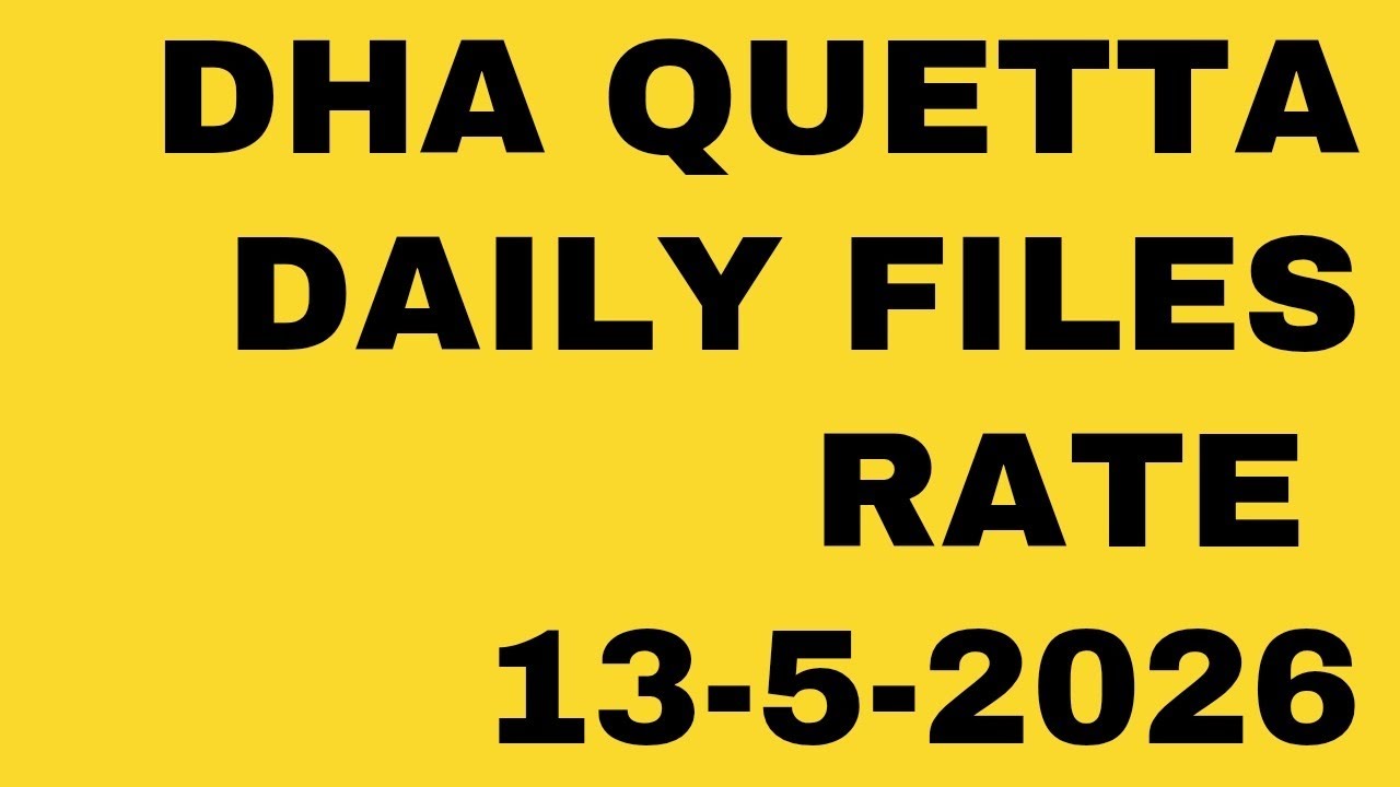 DHA Quetta Rates Slightly Down 📉 | Golden Buying Opportunity?