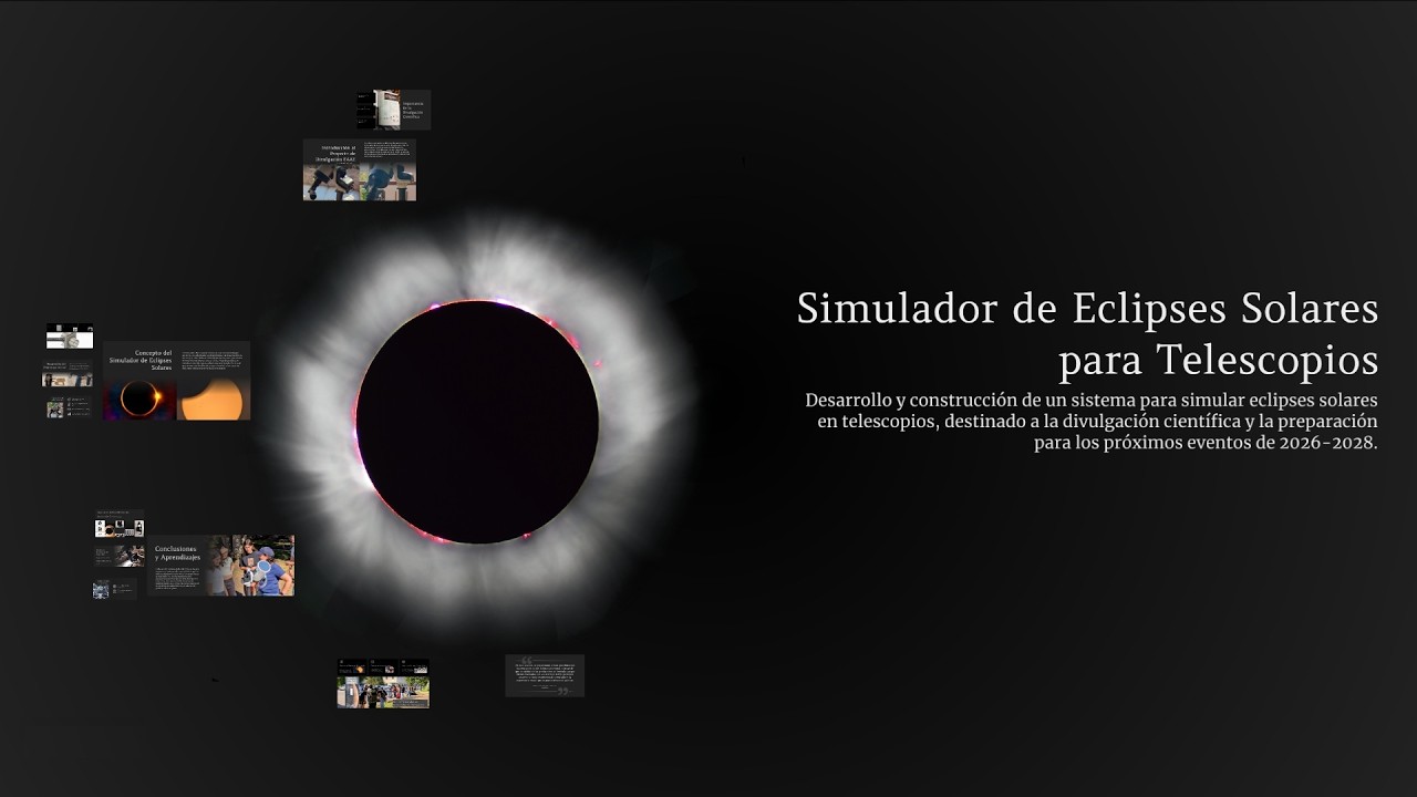 Simulador de eclipses solares