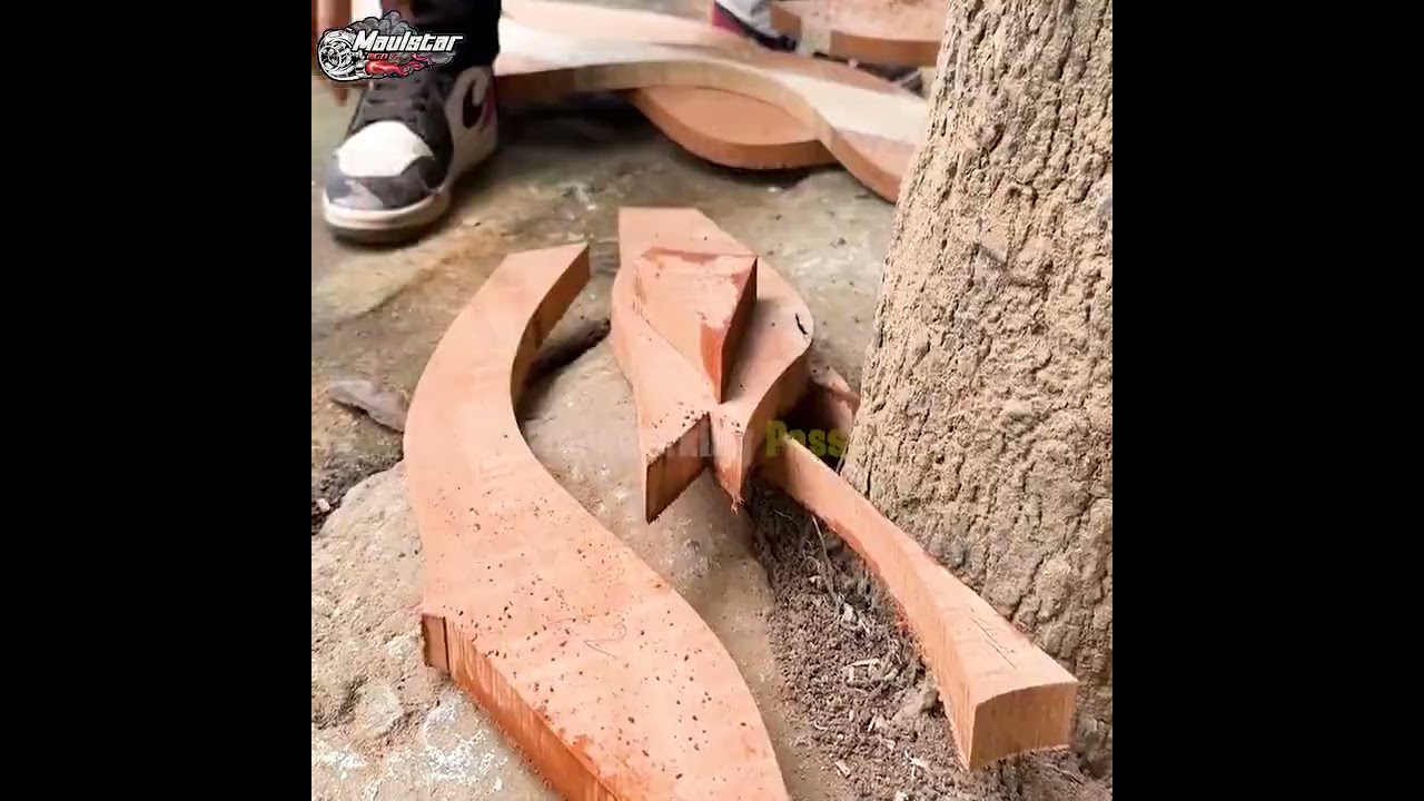 The Creative Idea Of ​​An 18 Year Old Boy Resulted In A Unique Tea Table Made From A Giant Log #wood