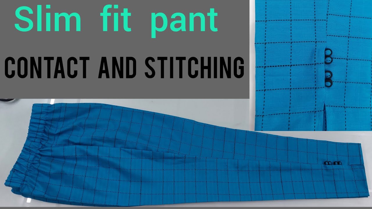 slim fit pant cutting and stitching the  Pattern/contact 9884083999.....