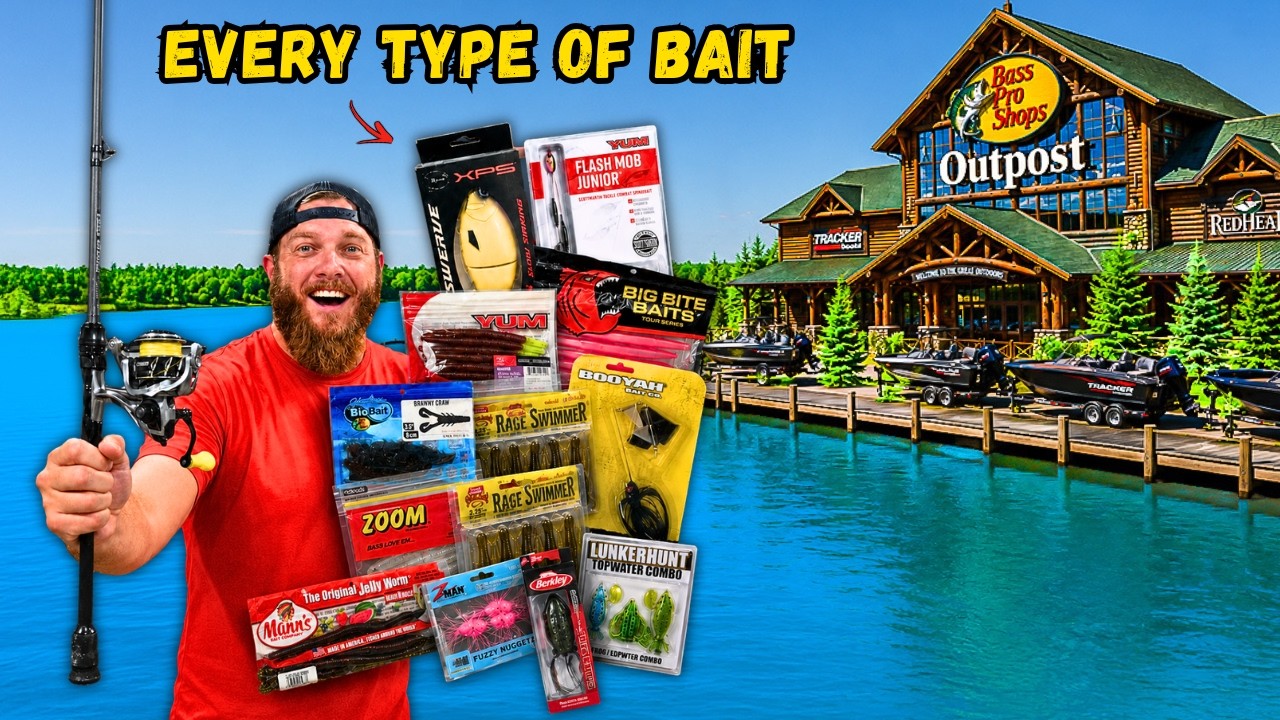 Attempting the Impossible Bass Pro Shops Fishing Slam! (25 Different Baits)