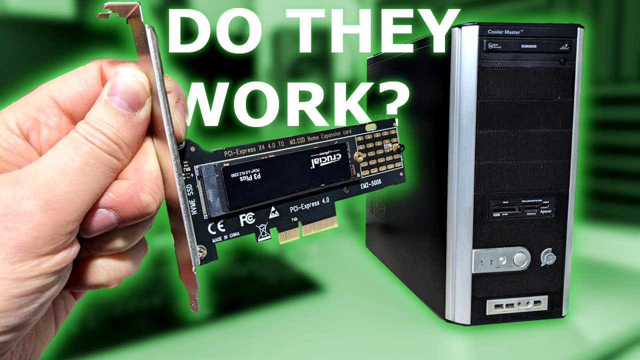 Upgrade your old pc with an NVMe! Testing cheap PCIe M.2 adapters!