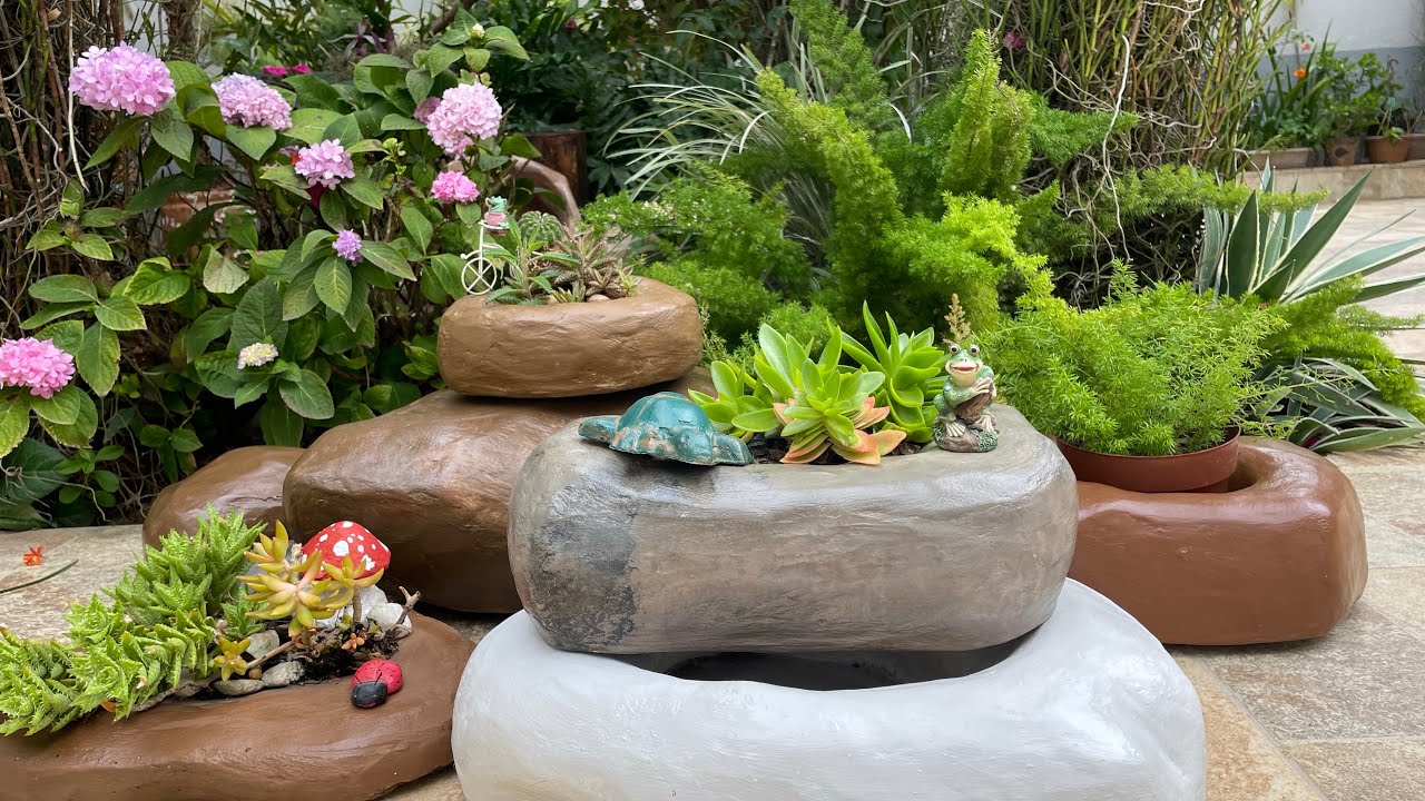 Pedras para plantar e também para fazer ornamentação no jardim