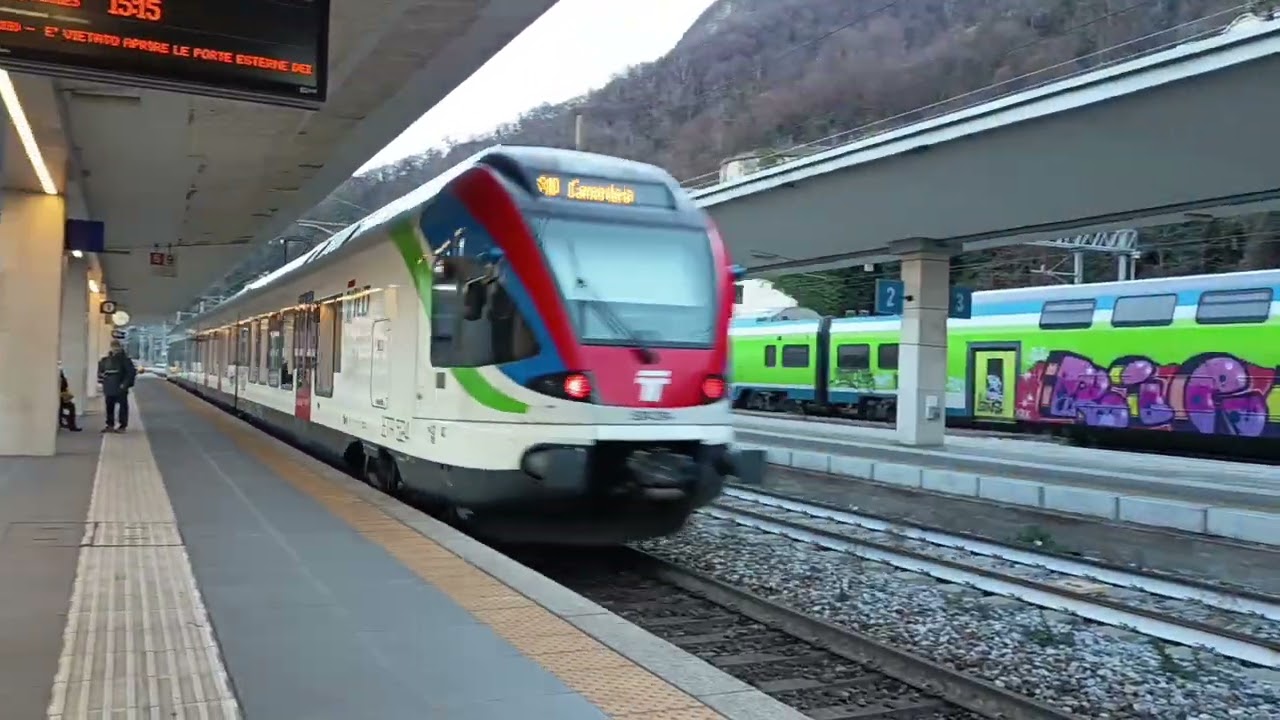 TANTI TRENI SULLA MILANO - CHIASSO TRA COMO SAN GIOVANNI E SOTTO CASA MIA!